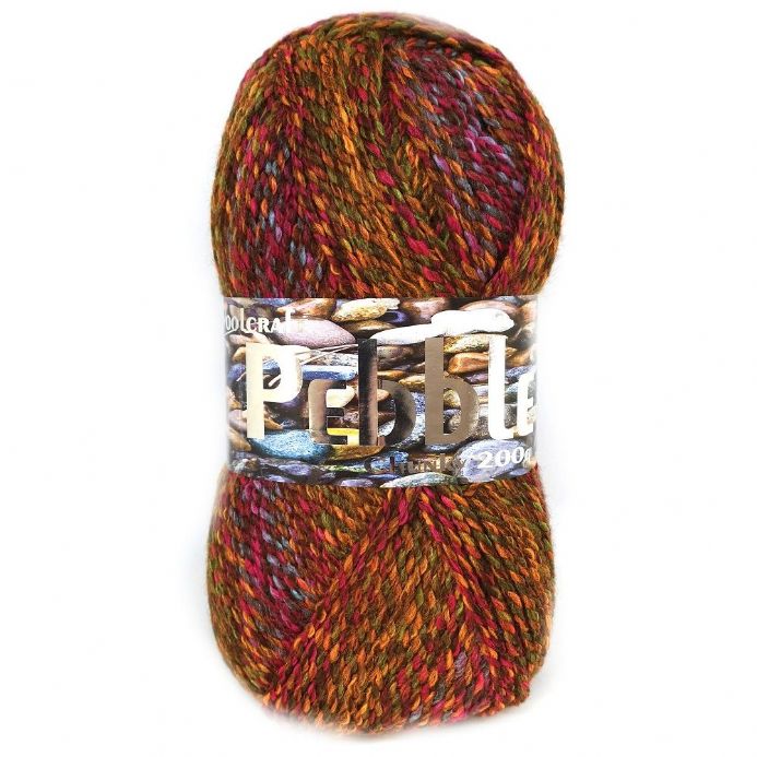 Pebble Chunky Yarn 5 x 200g Balls Psychedelic 8044